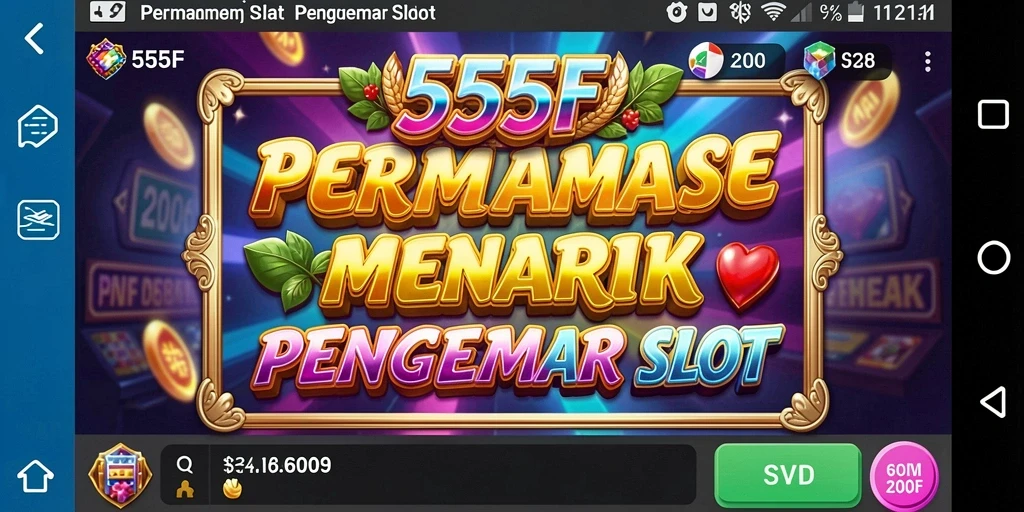 Tampilan menarik dari gameplay Slot 555F yang menghibur.