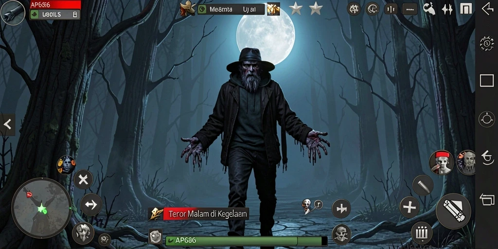 Gameplay AP686 menampilkan momen ketegangan dan kengerian yang mendalam.