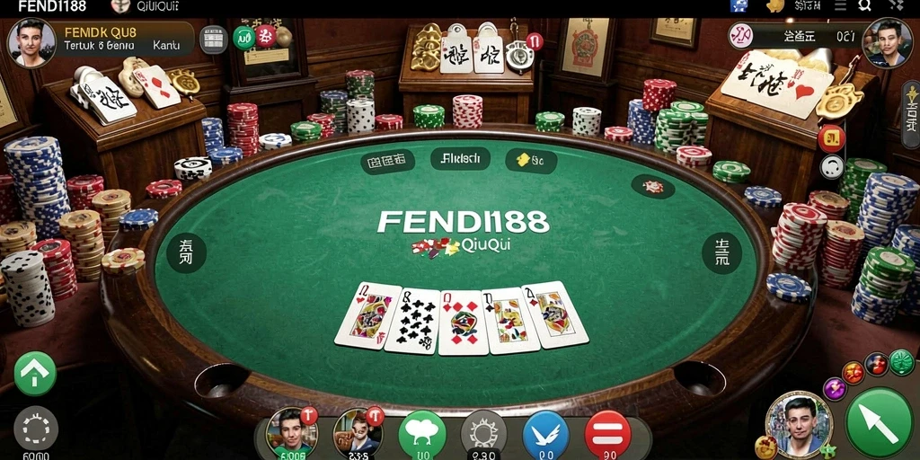 Tampilan gameplay QiuQiu yang mengasyikkan di FENDI188.