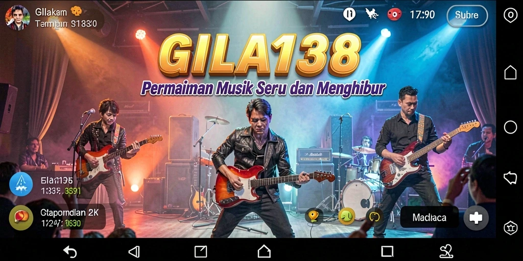 Tampilan gameplay menampilkan pemain yang asyik bermain musik.