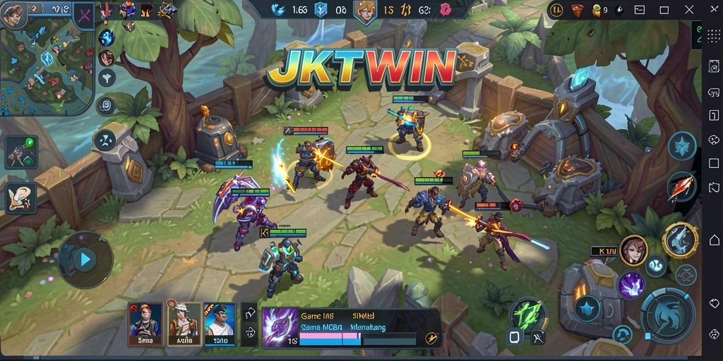 Tampilan menarik dari pertempuran intens JKTWIN dengan berbagai hero