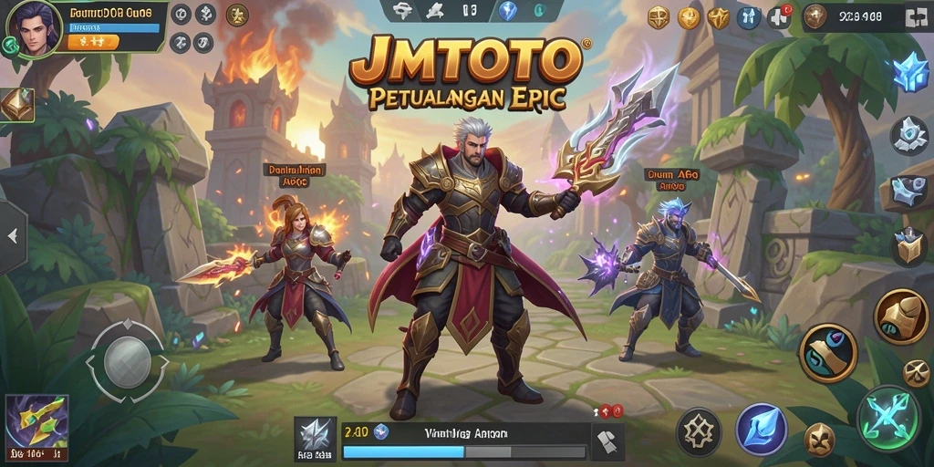 Tampilan gameplay mendebarkan dari JMTOTO dalam dunia ARPG.