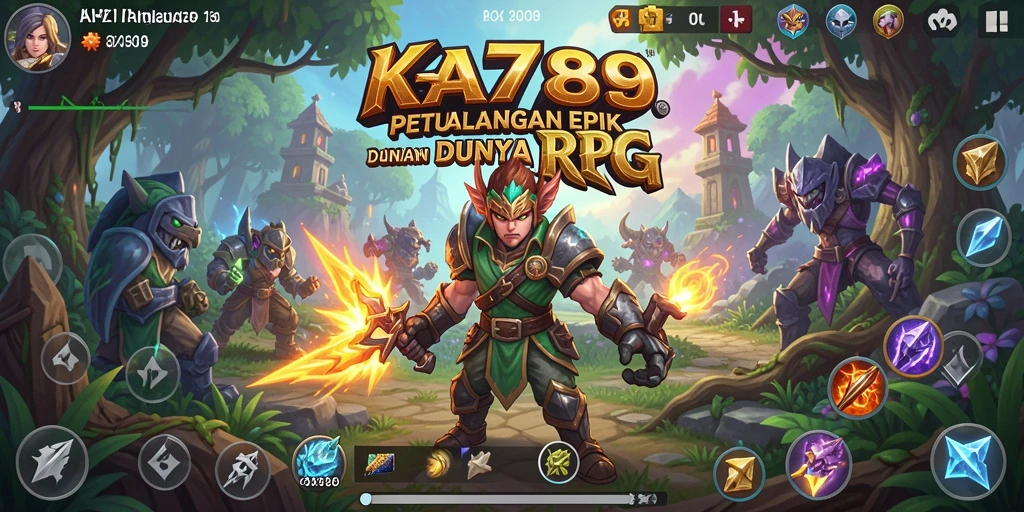 Tampilan gameplay KA789 yang menampilkan aksi pertarungan seru di dunia RPG.