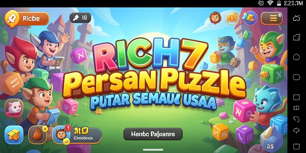 Tampilan gameplay RICH7 dengan tantangan Puzzle yang menarik.