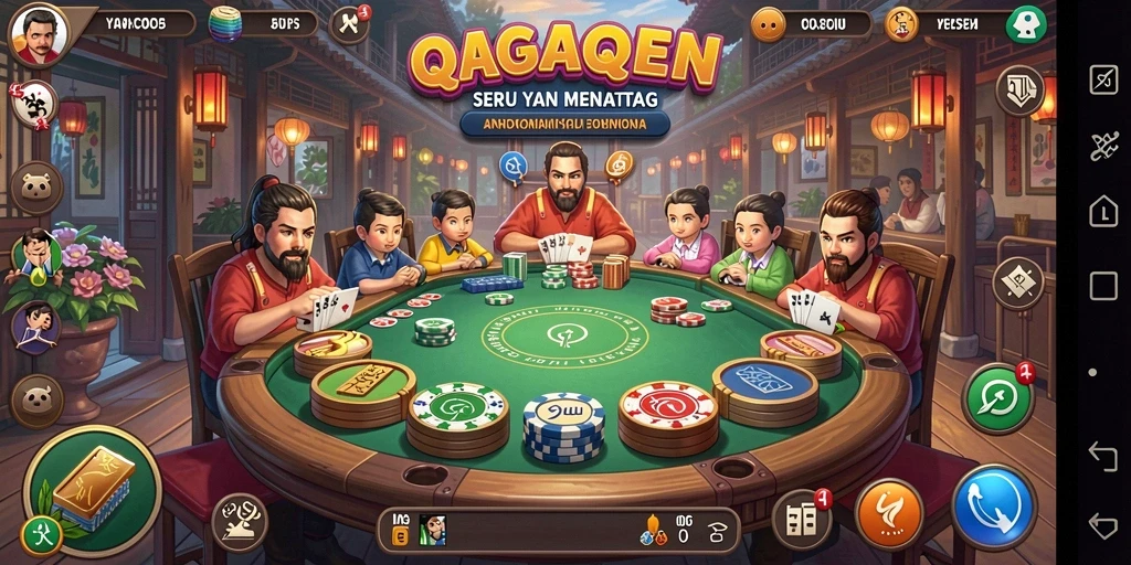 Tampilan menarik dan gameplay QiuQiu yang seru dalam YAGAOHEN.